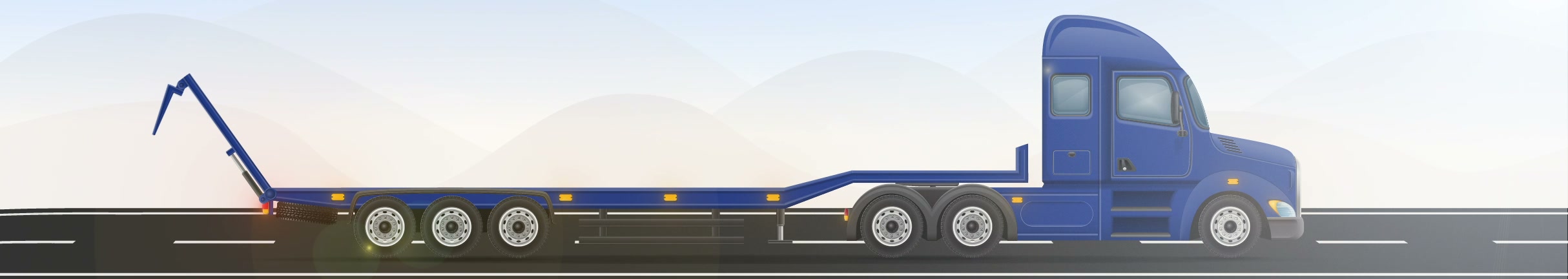 Car carrier truck ready for nationwide auto transport